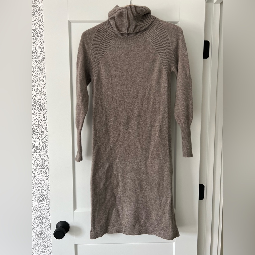 Kinross Cashmere - Turtleneck Sweater Dress - Size XS